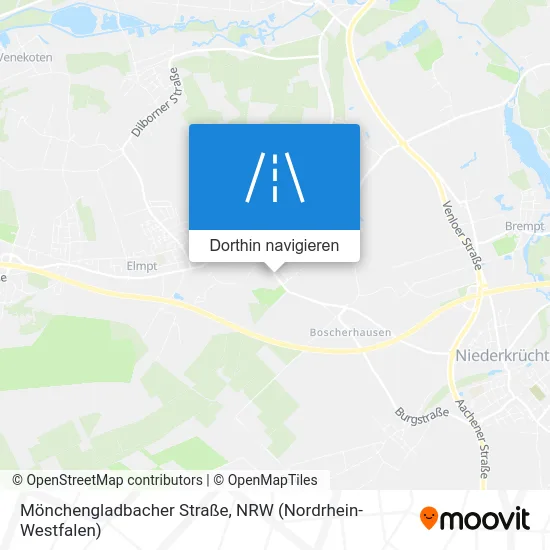 Mönchengladbacher Straße Karte