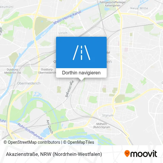 Akazienstraße Karte