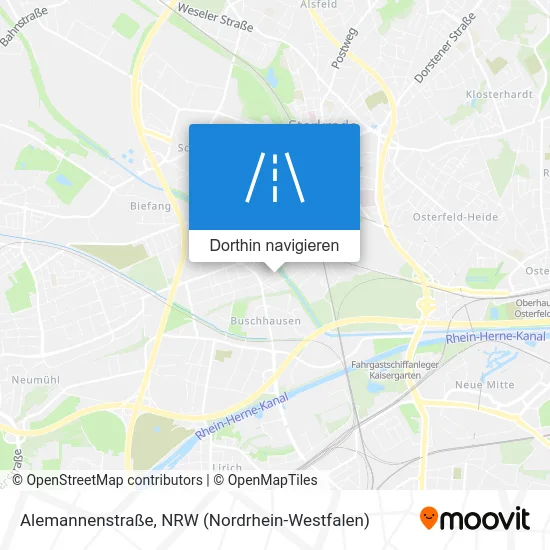 Alemannenstraße Karte