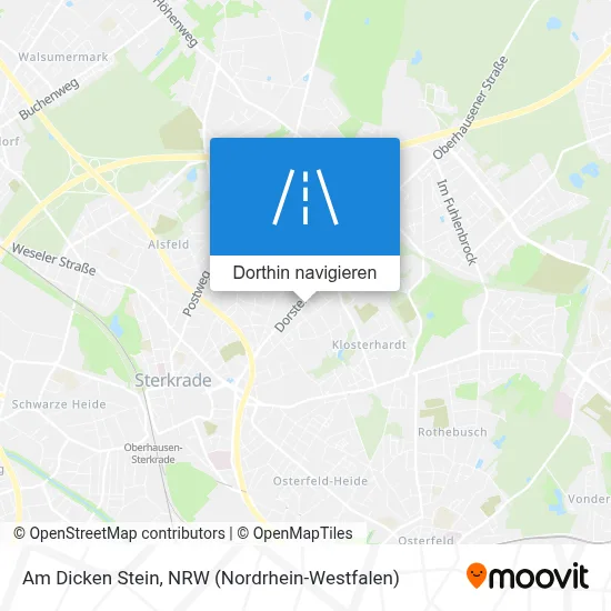 Am Dicken Stein Karte