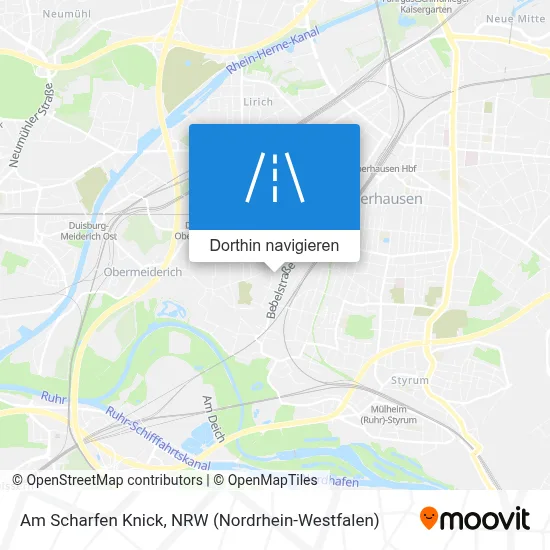 Am Scharfen Knick Karte