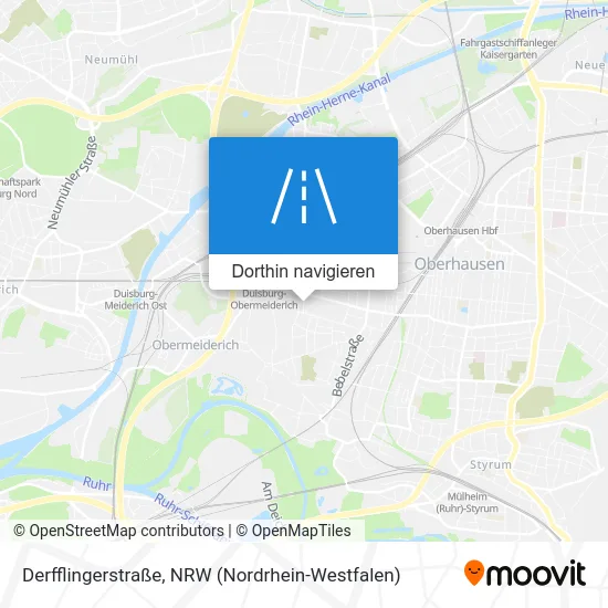 Derfflingerstraße Karte