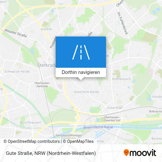 Gute Straße Karte