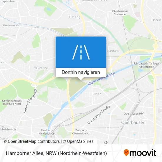 Hamborner Allee Karte