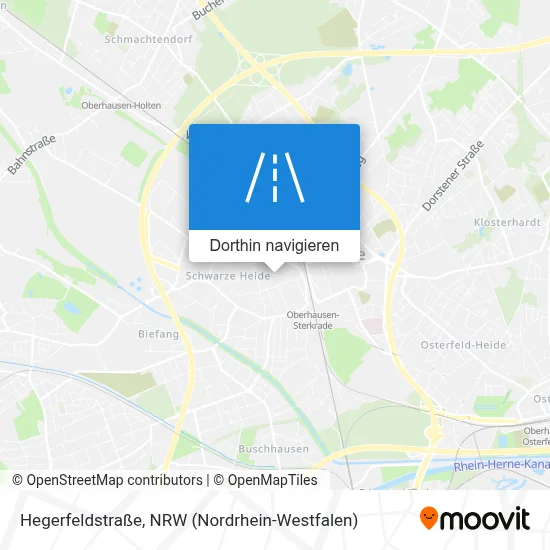 Hegerfeldstraße Karte