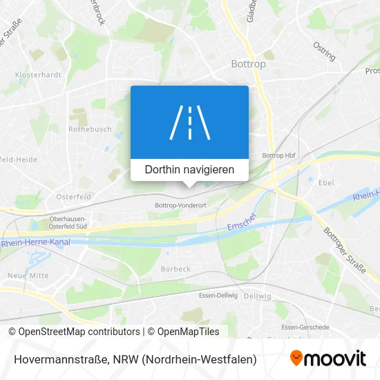 Hovermannstraße Karte