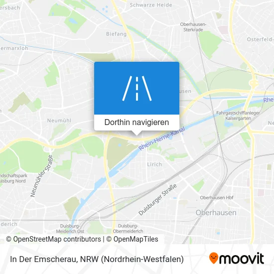 In Der Emscherau Karte