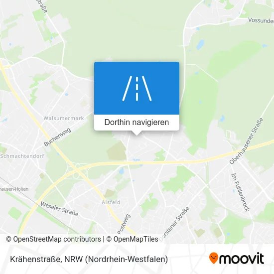 Krähenstraße Karte