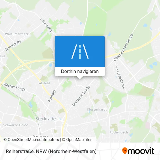 Reiherstraße Karte