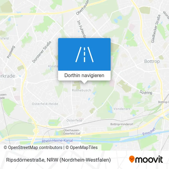 Ripsdörnestraße Karte