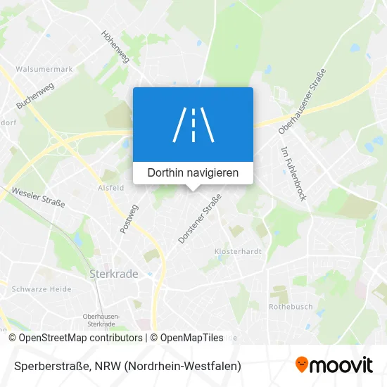 Sperberstraße Karte