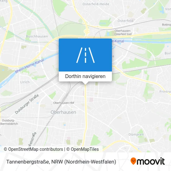 Tannenbergstraße Karte