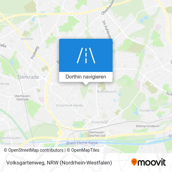 Volksgartenweg Karte