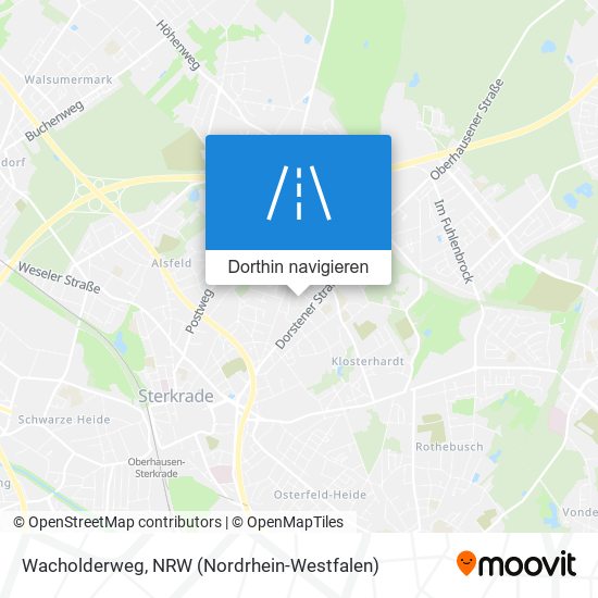 Wacholderweg Karte