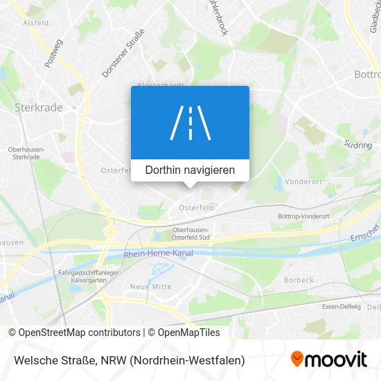 Welsche Straße Karte