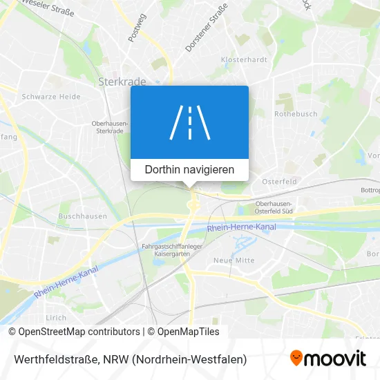 Werthfeldstraße Karte