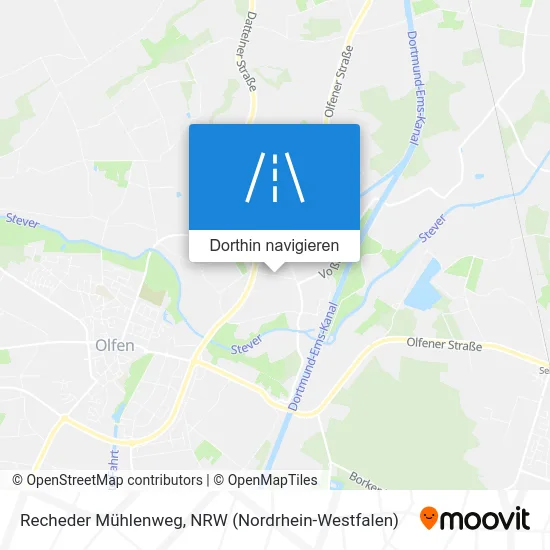 Recheder Mühlenweg Karte