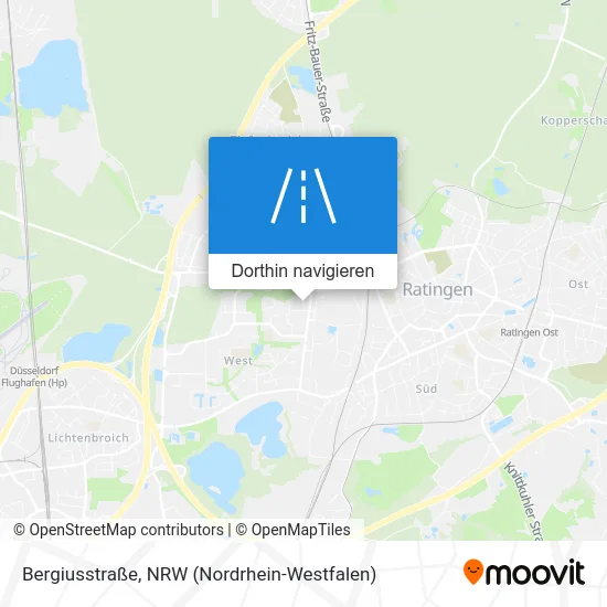 Bergiusstraße Karte