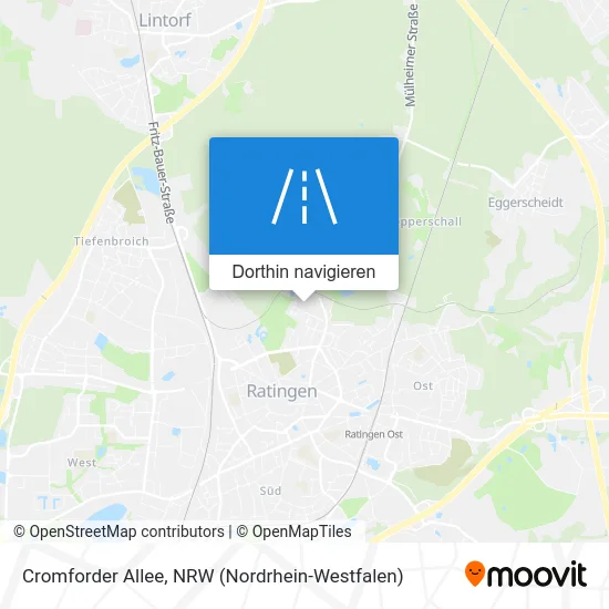 Cromforder Allee Karte