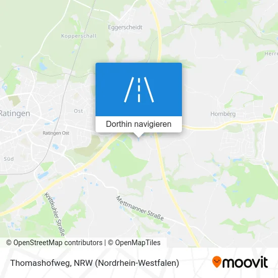 Thomashofweg Karte