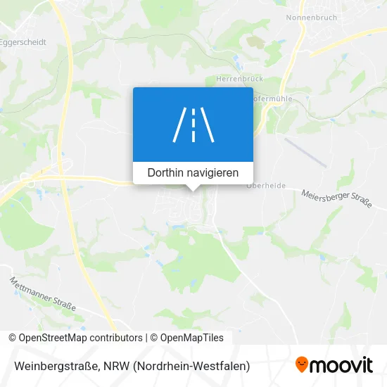 Weinbergstraße Karte