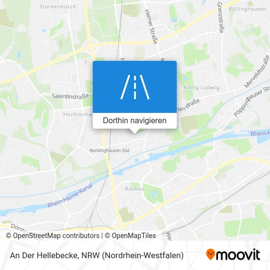 An Der Hellebecke Karte