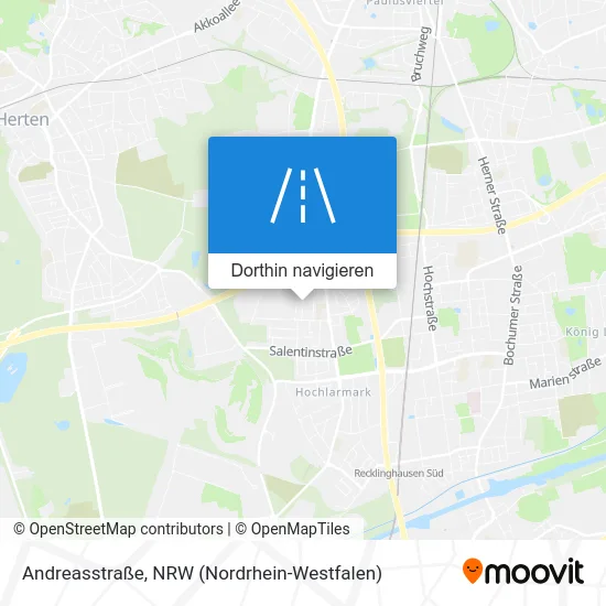 Andreasstraße Karte