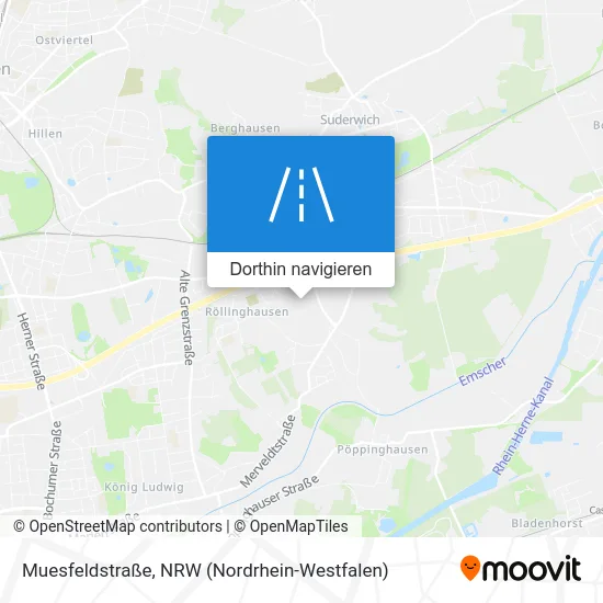 Muesfeldstraße Karte