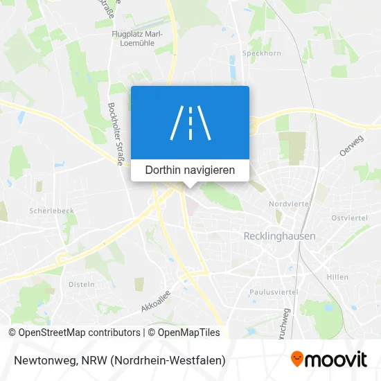 Newtonweg Karte