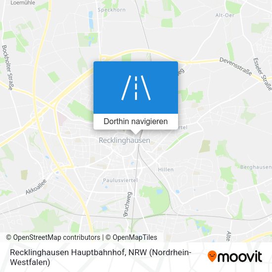Recklinghausen Hauptbahnhof Karte