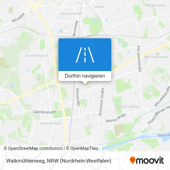 Walkmühlenweg Karte