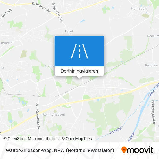 Walter-Zillessen-Weg Karte
