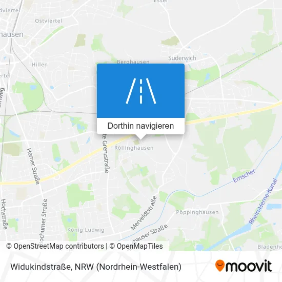 Widukindstraße Karte