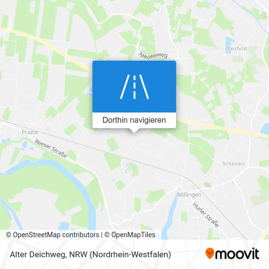 Alter Deichweg Karte