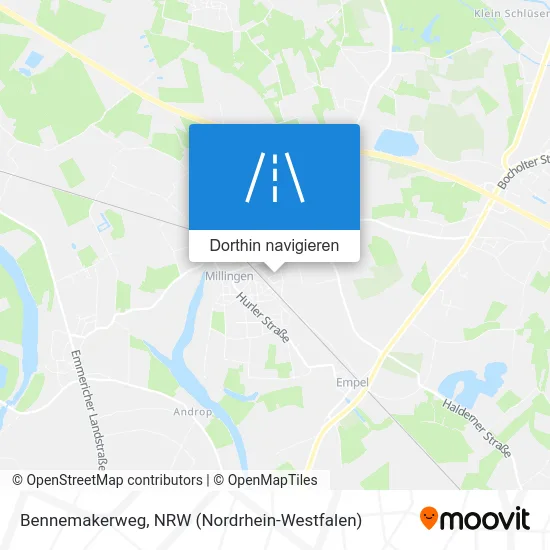 Bennemakerweg Karte