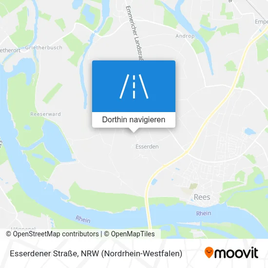Esserdener Straße Karte