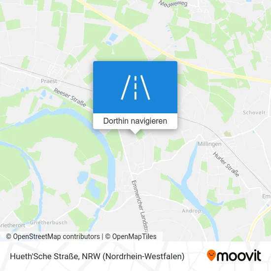 Hueth'Sche Straße Karte