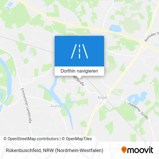 Rükenbuschfeld Karte