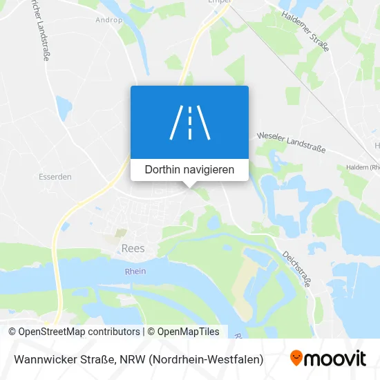 Wannwicker Straße Karte