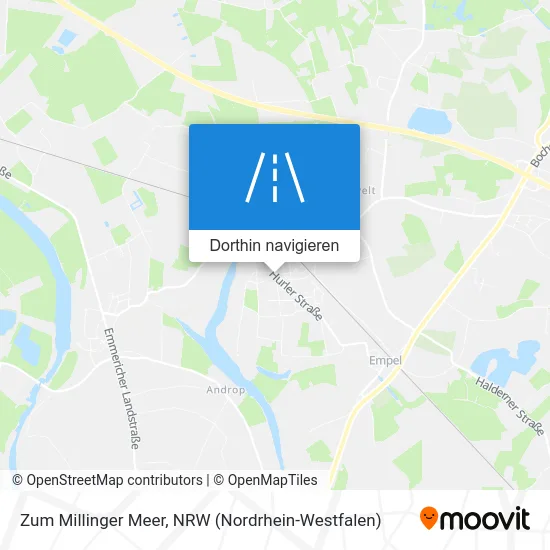 Zum Millinger Meer Karte