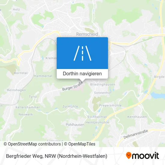 Bergfrieder Weg Karte