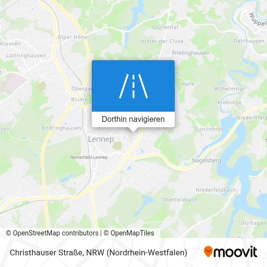 Christhauser Straße Karte