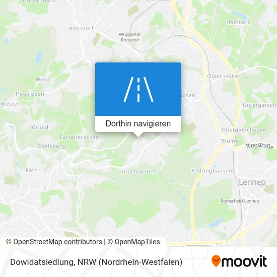 Dowidatsiedlung Karte