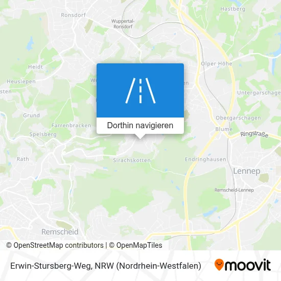 Erwin-Stursberg-Weg Karte