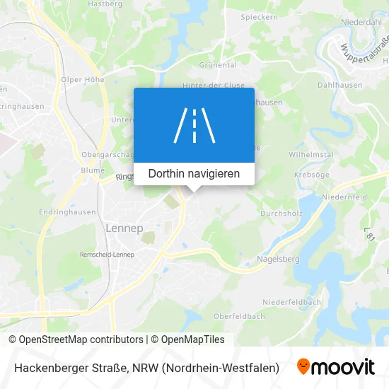 Hackenberger Straße Karte