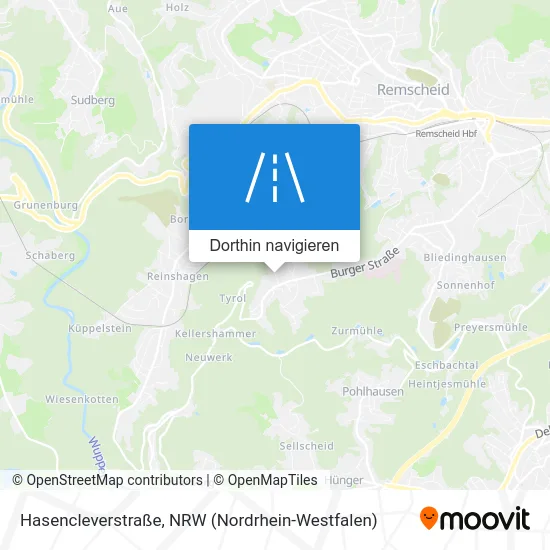 Hasencleverstraße Karte