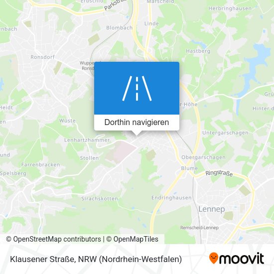 Klausener Straße Karte