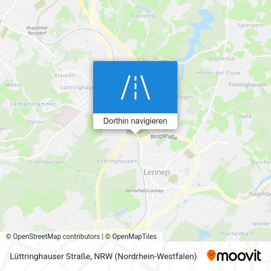 Lüttringhauser Straße Karte