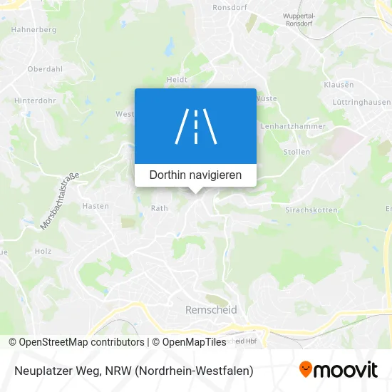 Neuplatzer Weg Karte