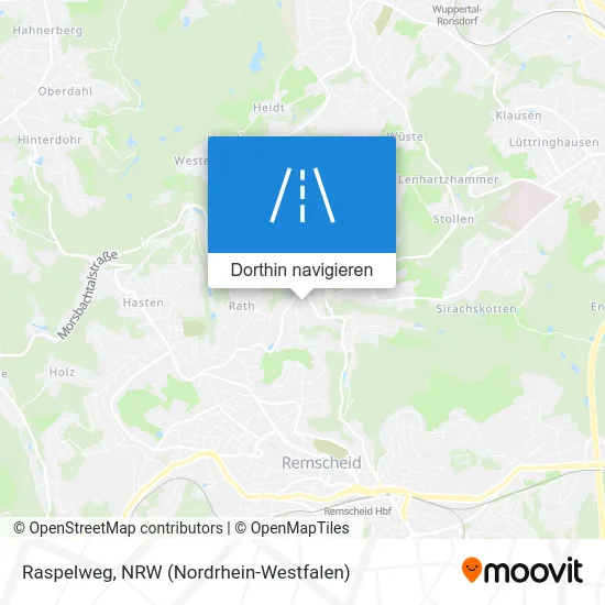 Raspelweg Karte